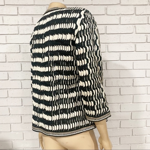 Chico’s Travelers Pleated Open Front Blazer - Picture 8 of 11